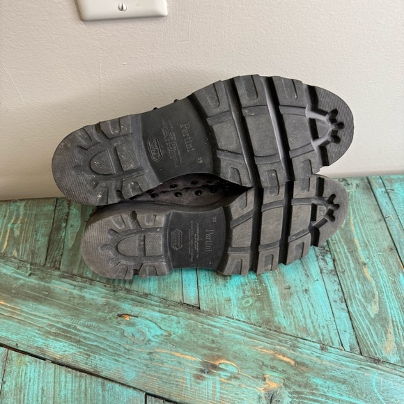 PERTINI Leather Shoes With Black Stones Size 39 Steampunk - Picture 7 of 12